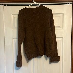 SHEIN Textured Brown Knitwear